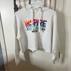 Forever 21 Inspire World Tour 1984 Cropped Hoodie